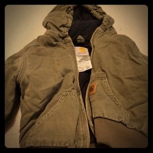 Green carhartt coat